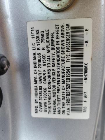 2015 HONDA CIVIC LX 19XFB2F52FE019541