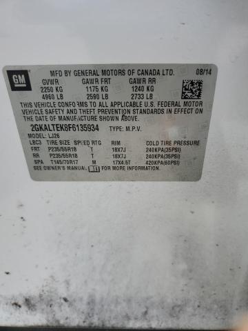 2015 GMC TERRAIN SL - 2GKALTEK8F6135934