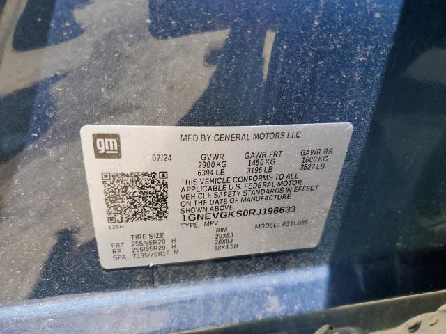 2024 CHEVROLET TRAVERSE L - 1GNEVGKS0RJ196633