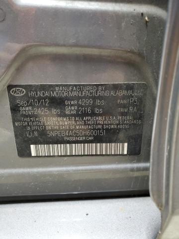 2013 HYUNDAI SONATA - 5NPEB4AC5DH600151