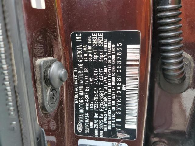 2015 KIA SORENTO LX 5XYKT3A68FG637855