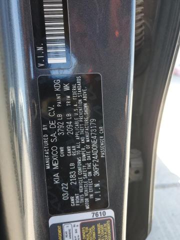 2022 KIA FORTE FE - 3KPF24AD0NE473179
