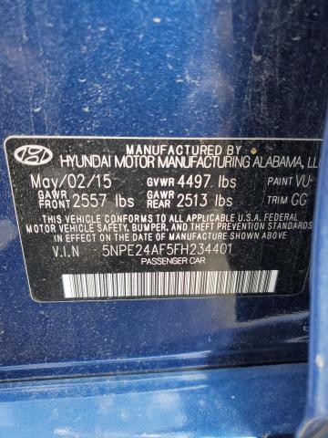 2015 HYUNDAI SONATA SE - 5NPE24AF5FH234401