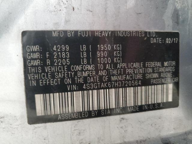 2017 SUBARU IMPREZA SP 4S3GTAK67H3720564