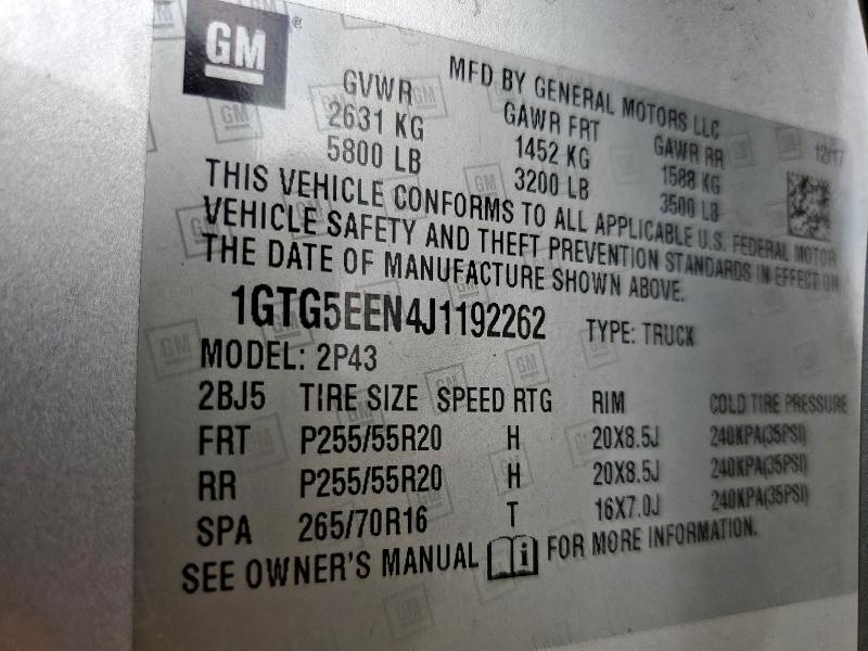 2018 GMC CANYON DEN - 1GTG5EEN4J1192262