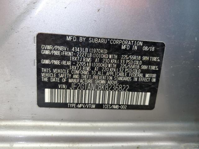 2019 SUBARU CROSSTREK - JF2GTANC8K8236822