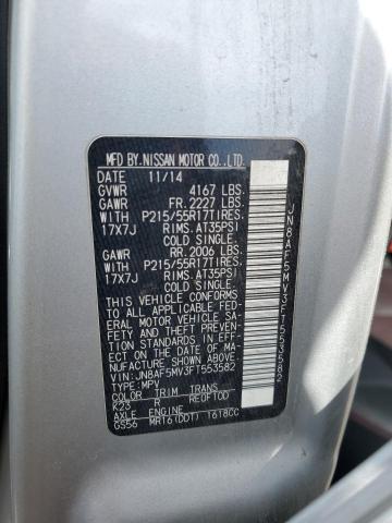 2015 NISSAN JUKE S JN8AF5MV3FT553582