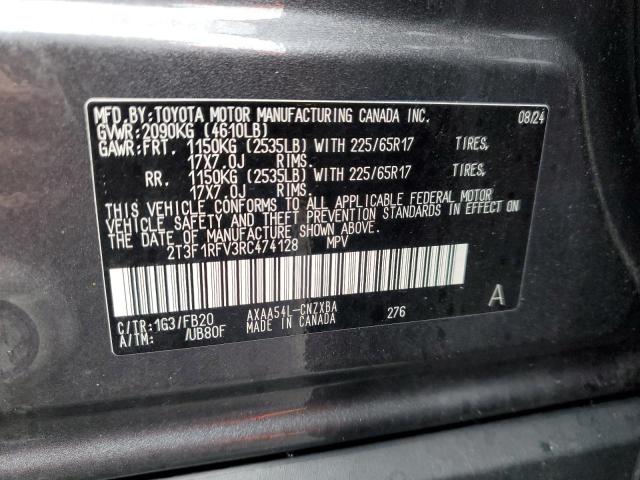 2024 TOYOTA RAV4 LE - 2T3F1RFV3RC474128
