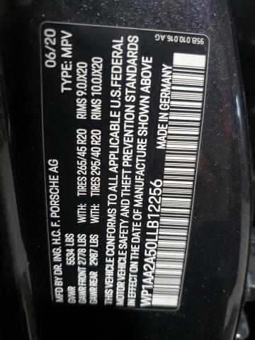 2020 PORSCHE MACAN WP1AA2A50LLB12256