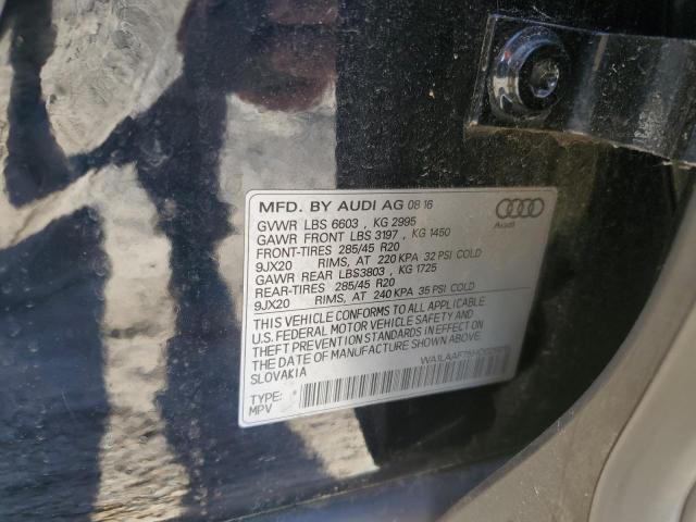 2017 AUDI Q7 PREMIUM - WA1LAAF75HD026015