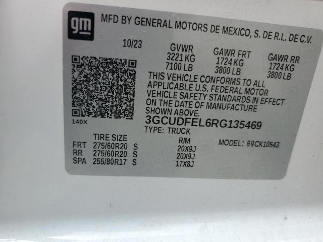 2024 CHEVROLET SILVERADO - 3GCUDFEL6RG135469