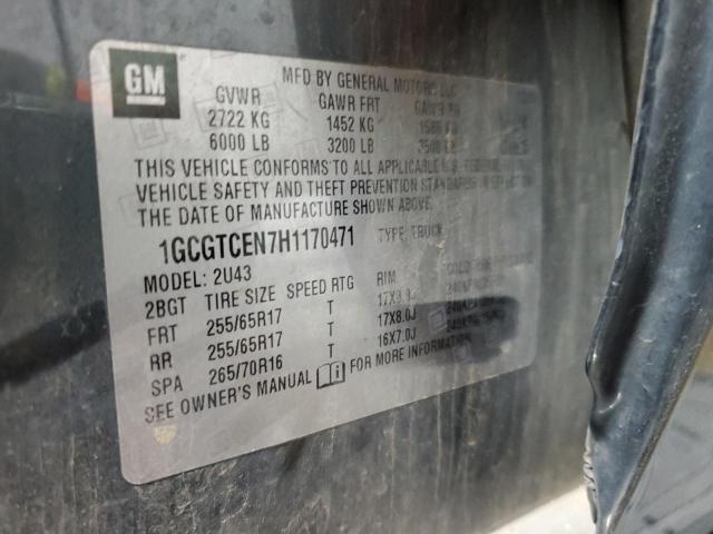 2017 CHEVROLET COLORADO L - 1GCGTCEN7H1170471