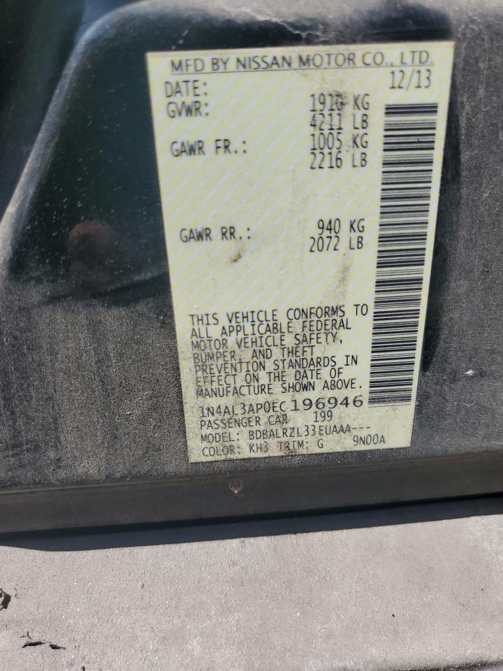 Lot #3309433978 2014 NISSAN ALTIMA 2.5