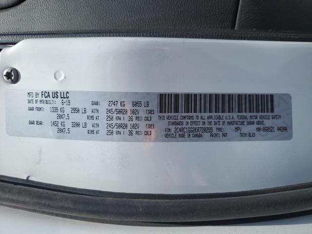 2019 CHRYSLER PACIFICA L 2C4RC1GG2KR720299
