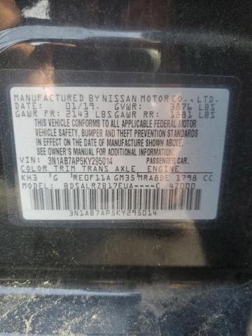 2019 NISSAN SENTRA S - 3N1AB7AP5KY295014