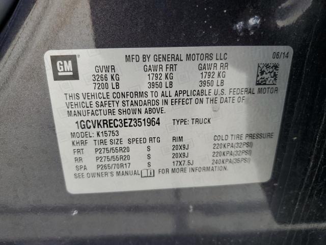 2014 CHEVROLET SILVERADO - 1GCVKREC3EZ351964