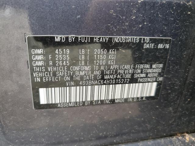 2017 SUBARU LEGACY 2.5 - 4S3BNAC64H3015272