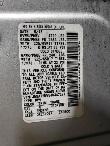 2018 NISSAN ROGUE S JN8AT2MV5JW347291