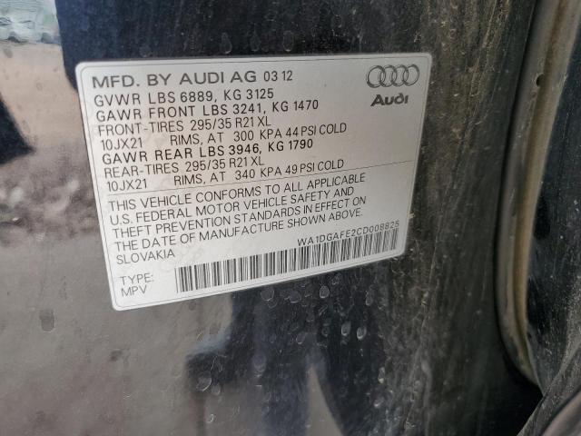 wa1dgafe2cd008825 - 2012 Audi Q7 Prestige - #58565735