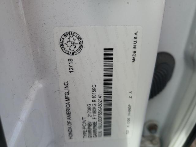 2019 ACURA TLX TECHNO 19UUB3F66KA802141