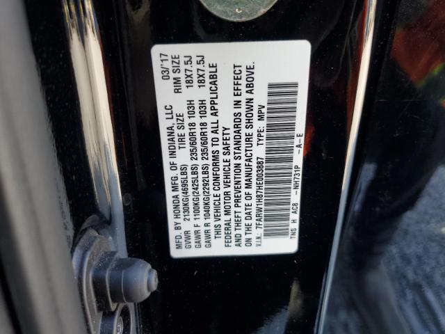2017 HONDA CR-V EXL - 7FARW1H87HE003887