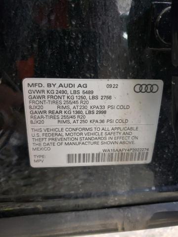 2023 AUDI Q5 SPORTBA WA15AAFY4P2022274