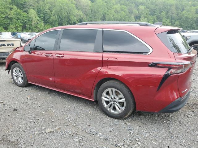 TOYOTA SIENNA XLE 2025 burgundy  hybrid engine 5TDJSKFC9SS161197 photo #3
