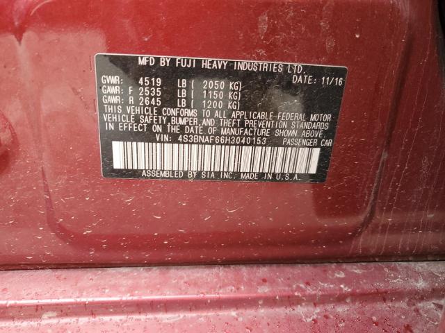 2017 SUBARU LEGACY 2.5 - 4S3BNAF66H3040153