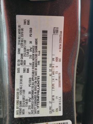 2020 FORD RANGER XL - 1FTER4FH6LLA54793