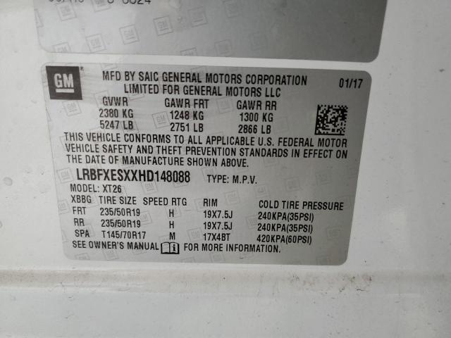 2017 BUICK ENVISION LRBFXESXXHD148088