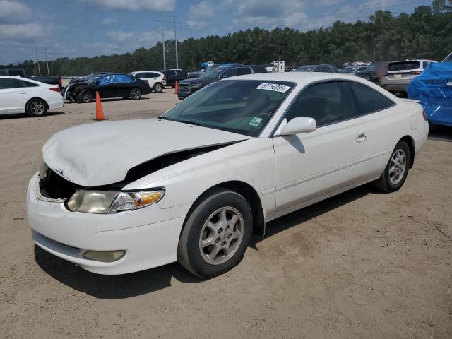 TOYOTA CAMRY SOLA 2002 white  gas 2T1CE22P42C005554 photo #1