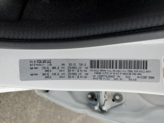 2020 RAM 1500 BIG H 1C6SRFMTXLN264427