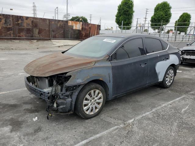 NISSAN SENTRA S 2016 black  gas 3N1AB7AP4GY249603 photo #1