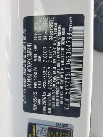 2016 HYUNDAI SANTA FE S - 5XYZT3LB3GG364799