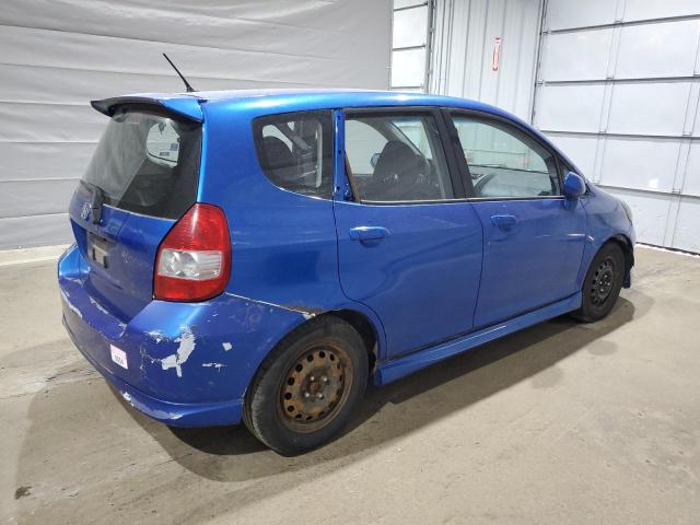 HONDA FIT S 2007 blue hatchbac gas JHMGD38607S062170 photo #4