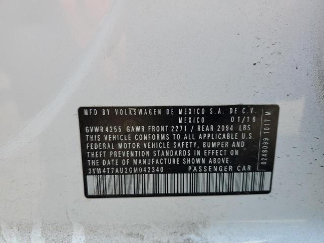 2016 VOLKSWAGEN GTI S/SE - 3VW4T7AU2GM042340