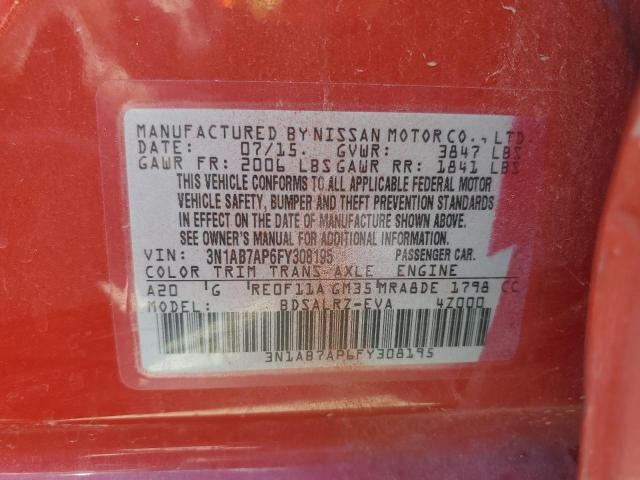 2015 NISSAN SENTRA S - 3N1AB7AP6FY308195