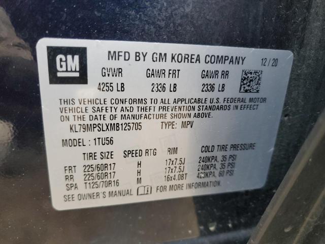 2021 CHEVROLET TRAILBLAZE - KL79MPSLXMB125705