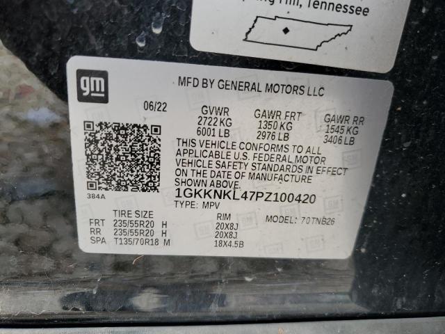 2023 GMC ACADIA SLE 1GKKNKL47PZ100420