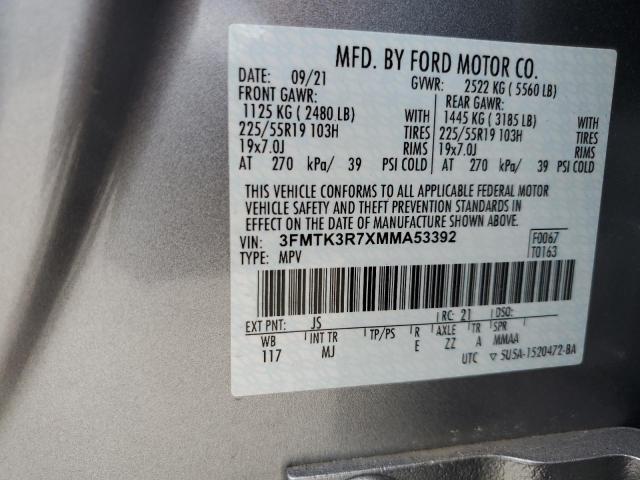 2021 FORD MUSTANG MA 3FMTK3R7XMMA53392
