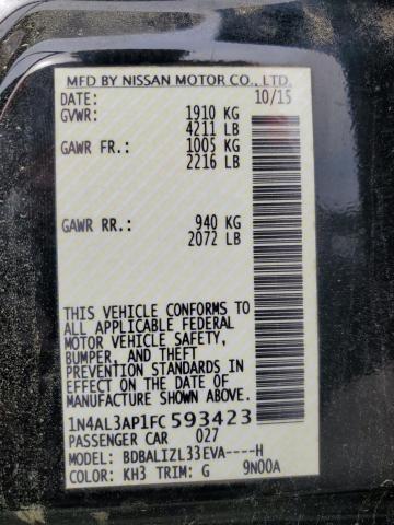 2015 NISSAN ALTIMA 2.5 - 1N4AL3AP1FC593423