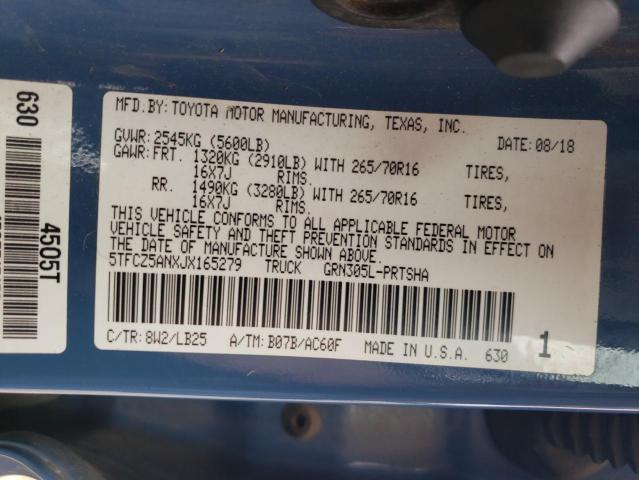 2018 TOYOTA TACOMA DOU - 5TFCZ5ANXJX165279