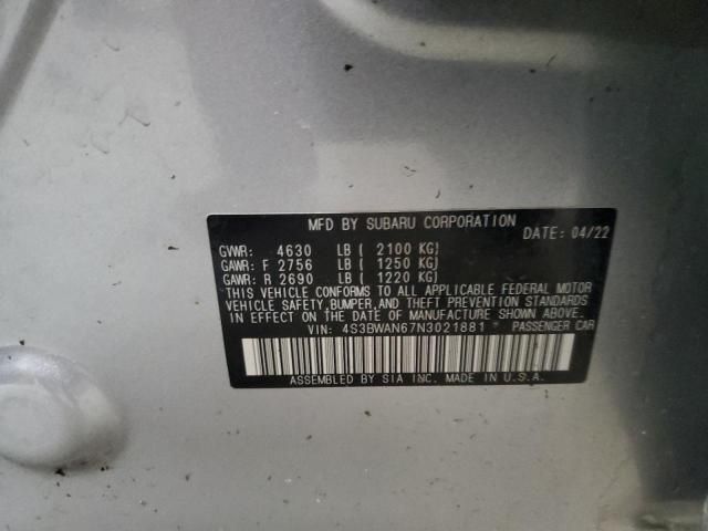 2022 SUBARU LEGACY LIM 4S3BWAN67N3021881