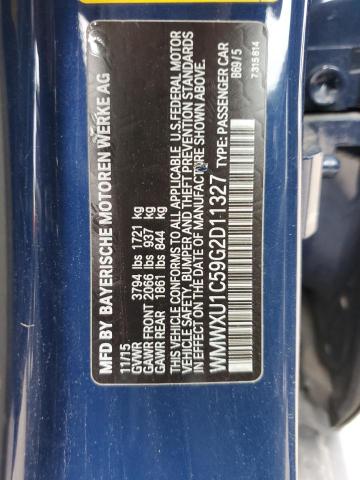 2016 MINI COOPER WMWXU1C59G2D11327