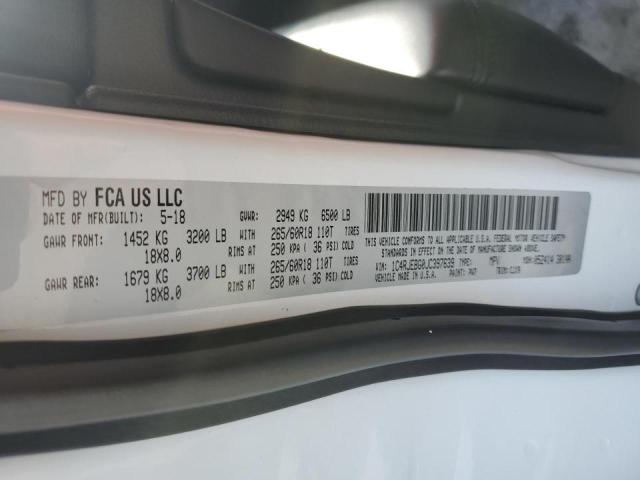 2018 JEEP GRAND CHER - 1C4RJEBG0JC397639