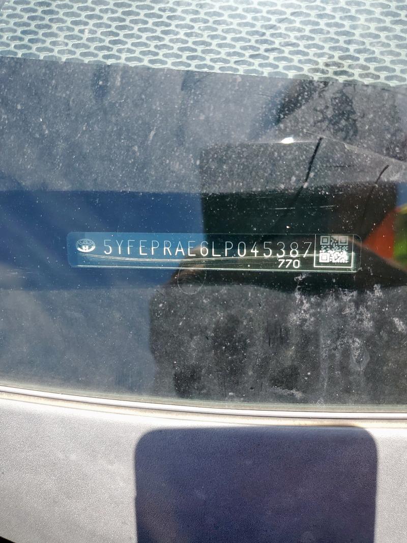 2020 TOYOTA COROLLA LE - 5YFEPRAE6LP045387