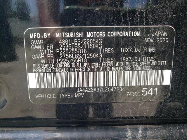 2020 MITSUBISHI OUTLANDER JA4AZ3A37LZ047234