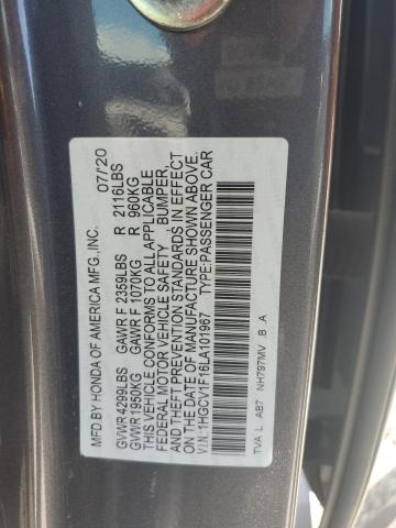 2020 HONDA ACCORD LX - 1HGCV1F16LA101967