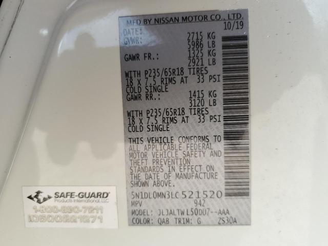 2020 INFINITI QX60 LUXE - 5N1DL0MN3LC521520