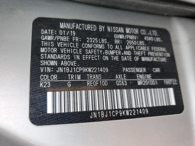 2019 NISSAN ROGUE SPOR - JN1BJ1CP9KW221409